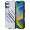 BMW BMHCP16S23HTRAG iPhone 16 6.1 szary/grey hardcase Motorsport IML Random Stripes